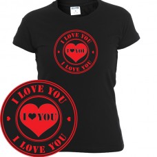 I love you stamp | T-shirt donna