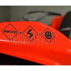 DUCATI Stickers smiley  | Sticker sagomato da 21 cm