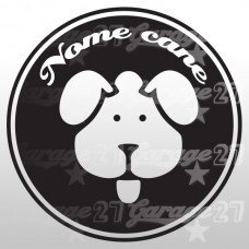 Dog name 03 - Sticker da 10x10 cm