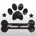 Dog name 04 - Sticker da 12x10 cm