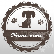 Dog name 05 - Sticker 10x10 cm