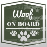 Dog on board 02 - Sticker da 10x10 cm