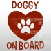 Dog on board 03 - Sticker da 10x13,4 cm
