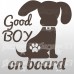 Dog on board 04 - Sticker 10x10,6 cm