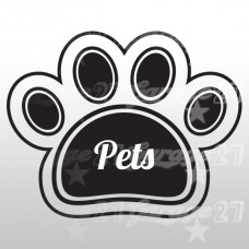 Nome cane - Sticker da 10x10 cm