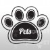 Nome cane - Sticker da 10x10 cm