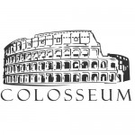 Adesivo sagomato Roma Colosseo - 40x22,5cm