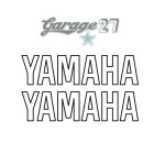 YAMAHA outline | Coppia Stickers sagomati da 8 cm