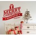 Merry Christmas - Adesivo murale 50x60 cm