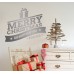 Merry Christmas - Adesivo murale 50x60 cm