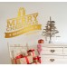 Merry Christmas - Adesivo murale 50x60 cm