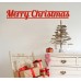 Merry Christmas - Adesivo murale 65x10 cm
