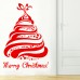 Albero di Natale - Adesivo murale 56x83 cm