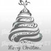 Albero di Natale - Adesivo murale 56x83 cm