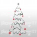 Albero di Natale - Adesivo murale 55x93 cm
