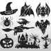 Halloween Set 1- 50X50 cm Stickers decorativi