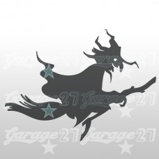 Strega di halloween  15x11| Sticker decorativo