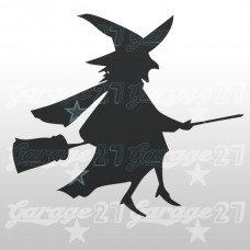 Strega di halloween  15x13| Sticker decorativo