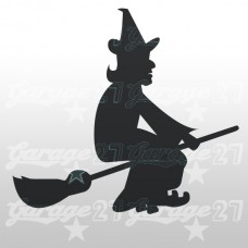 Strega di halloween  15x14| Sticker decorativo