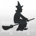 Strega di halloween  15x12| Sticker decorativo