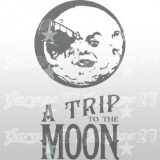 A Trip to the Moon - Adesivo murale 57x100 cm