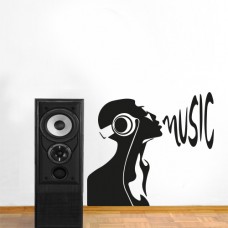 Music 90x81 cm - Adesivo murale