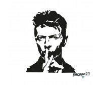 David Bowie | Adesivo murale 55x70 cm