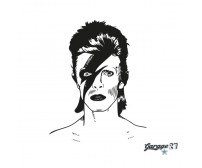 David Bowie | Adesivo murale 56x70 cm