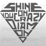 Shine on You crazy diamond - Murale adesivo 62x55 cm