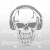 Skull mp3 - 58x72 cm