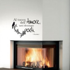 Platone- Frase sull'amore 60x42 cm