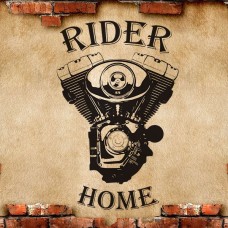 Rider home murale - 68x107 cm