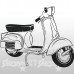 Vespa decorazione murale - 70x57 cm