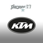 KTM ovale | Sticker stampato da 6  cm