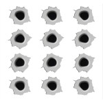 Fori di proiettile  - calibro 9 mm