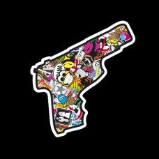 Gun - Sticker bomb da 10 cm