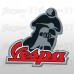 Vespa Rider  Sticker colorato- da 10 cm