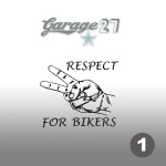 Respect for bikers | Sticker sagomato 10 cm