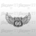 Route 66 Ali  | Sticker sagomato da 15 cm