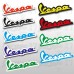 Logo Vespa Sticker colorato- 13x5 cm