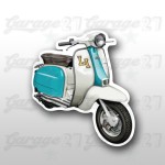 Lambretta Sticker colorato- Adesivo  da 10 cm