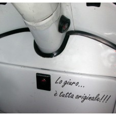 Lo giuro... E' tutta originale!!!- Adesivo sagomato -15x5 cm circa