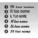 Il tuo nome - Stiker auto moto Plancia 