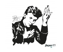 David Bowie | Adesivo murale 58X58 cm