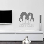 Led Zeppelin - Adesivo murale 60x60 cm